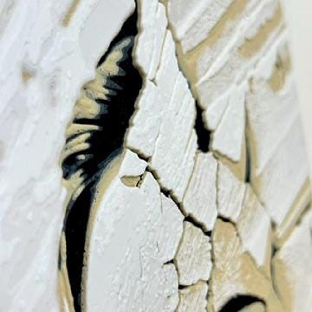 Woman in the Wall, Cracked Face Wall Art, Surreal Portrait Wall Decor - Picture 4 of 9